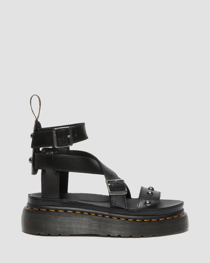 Imojeen Brando Sandale Cu Platforma Cu Crampoane Din Piele Dr.martens Romania Negru Brando