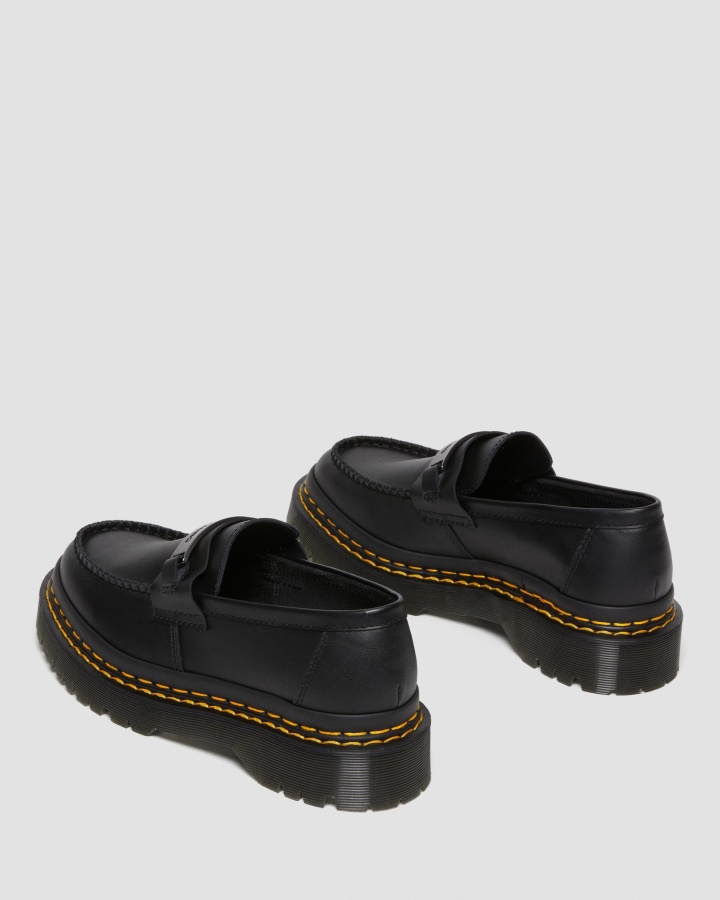 Mocasini Din Piele Penton Bex Cusaturi Duble Dr.martens Romania Negru