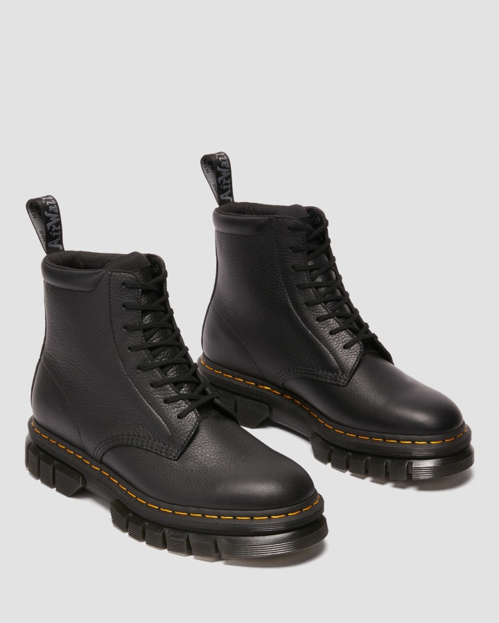 Cizme Rikard Lunar Piele Platforma Dr.martens Romania Negru