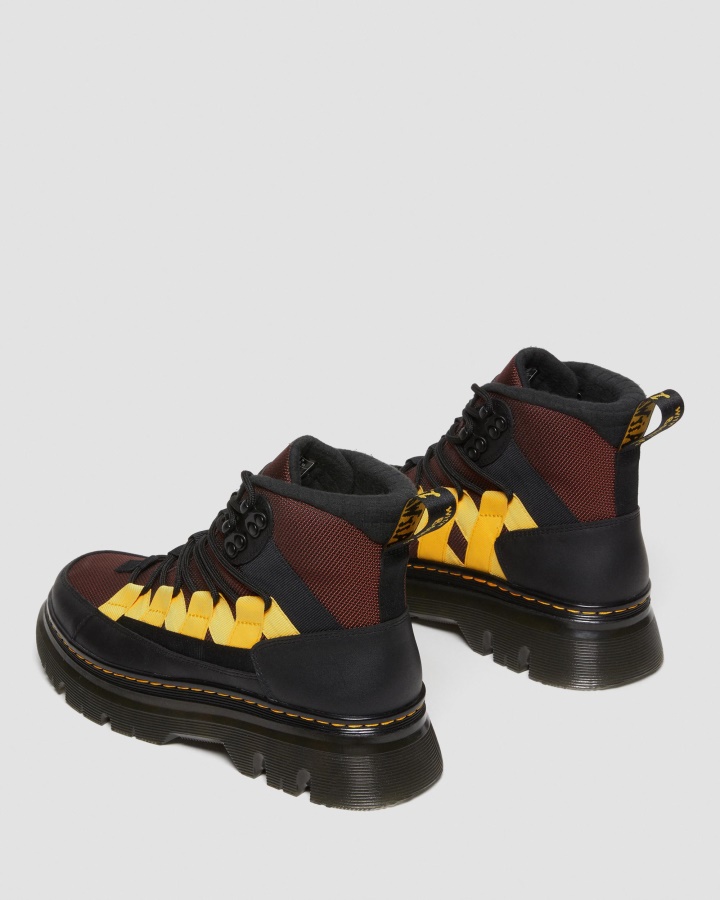 Dr.martens Romania Black+tan Ajax+extra Tough 50 Boury Contrast Nailon & Piele Cizme Casual