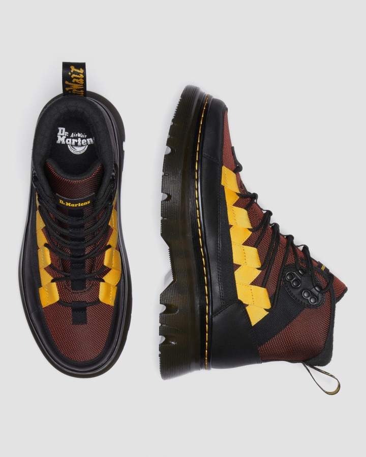 Dr.martens Romania Black+tan Ajax+extra Tough 50 Boury Contrast Nailon & Piele Cizme Casual