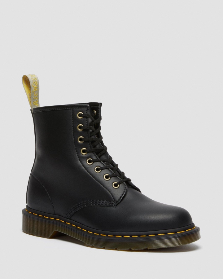 Black Felix Rub Off Dr.martens Romania Vegan 1460 Felix Cizme Cu Siret