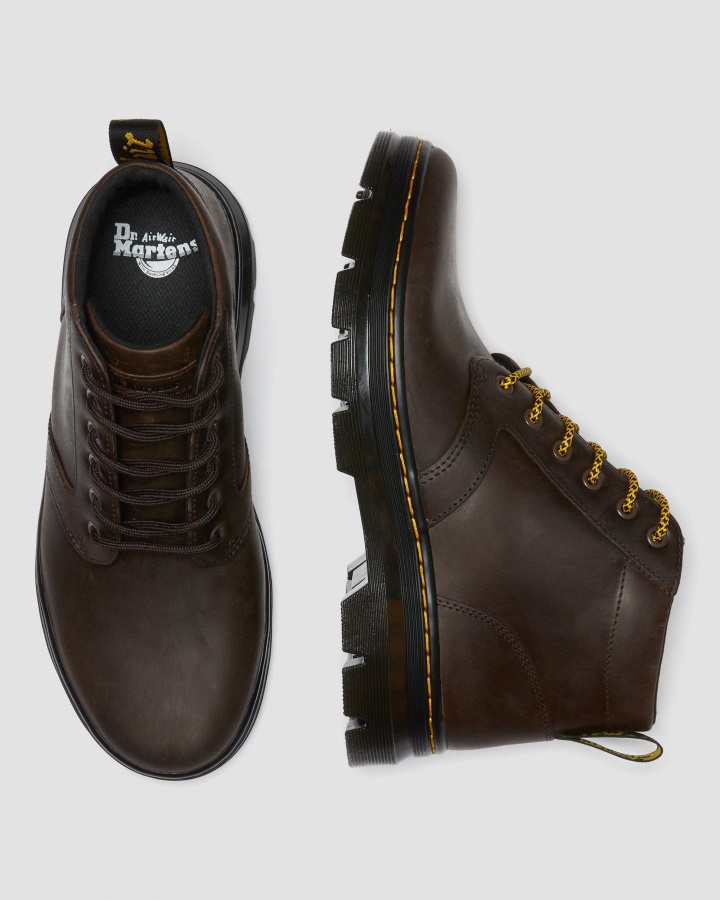 Cizme Casual Din Piele Moale Maro Piele Cal Nebun Dr.martens Romania