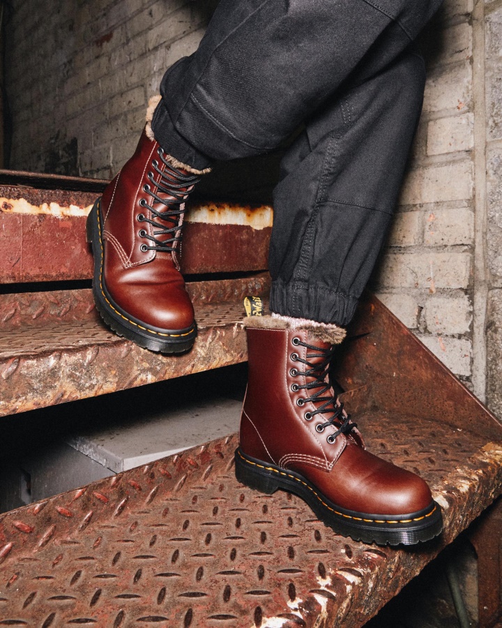 1460 Serena Cizme Cu Siret Captusite Cu Blana Artificiala Dr.martens Romania Maro Abruzzo Wp