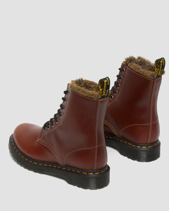 1460 Serena Cizme Cu Siret Captusite Cu Blana Artificiala Dr.martens Romania Maro Abruzzo Wp