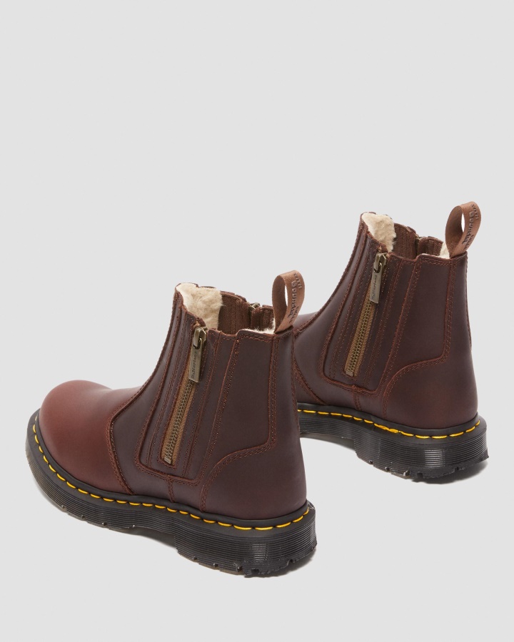 Cizme Chelsea Dm's Wintergrip Cu Fermoar Dr.martens Romania 2976 Maro