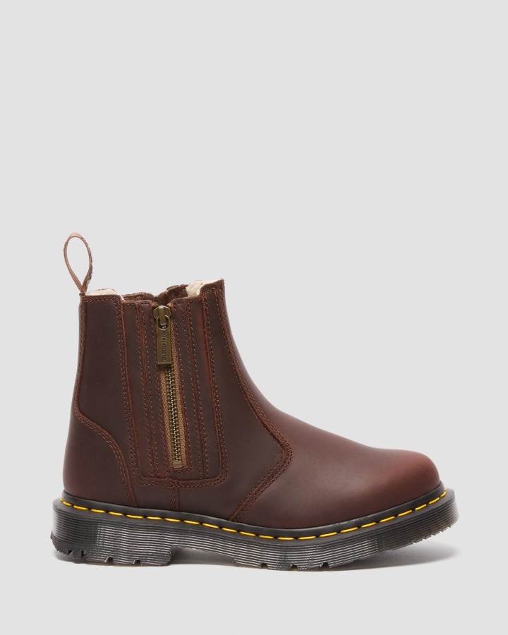 Cizme Chelsea Dm's Wintergrip Cu Fermoar Dr.martens Romania 2976 Maro