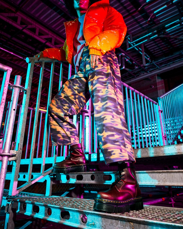 Dr.martens Romania Maro Brando Audrick Brando Cizme Cu Siret Cu Platforma Din Piele