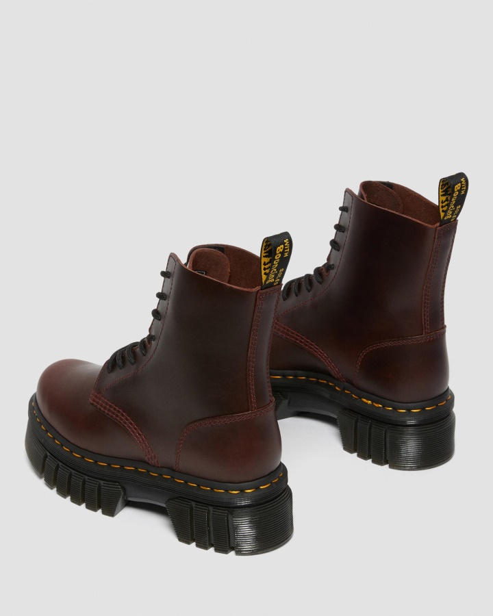 Dr.martens Romania Maro Brando Audrick Brando Cizme Cu Siret Cu Platforma Din Piele
