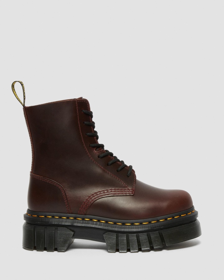 Dr.martens Romania Maro Brando Audrick Brando Cizme Cu Siret Cu Platforma Din Piele