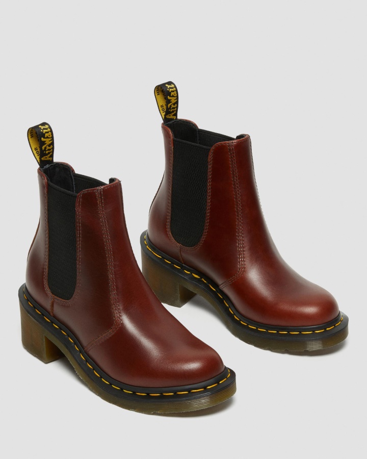 Cizme Chelsea Cu Toc Din Piele Cadence Dr.martens Romania Maro Abruzzo Wp
