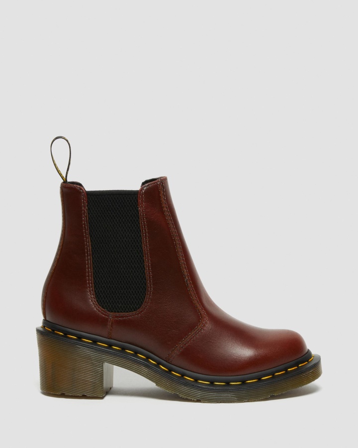 Cizme Chelsea Cu Toc Din Piele Cadence Dr.martens Romania Maro Abruzzo Wp