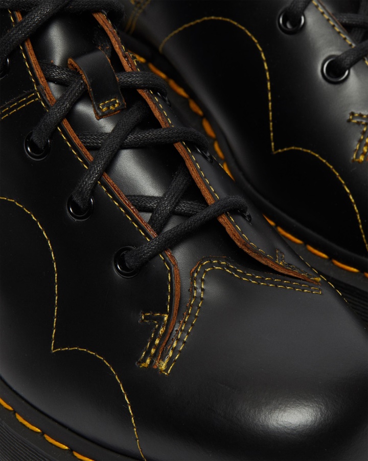 Dr.martens Romania Cizme Nere Vintage Netede Cu Platforma Biserica Maimuta