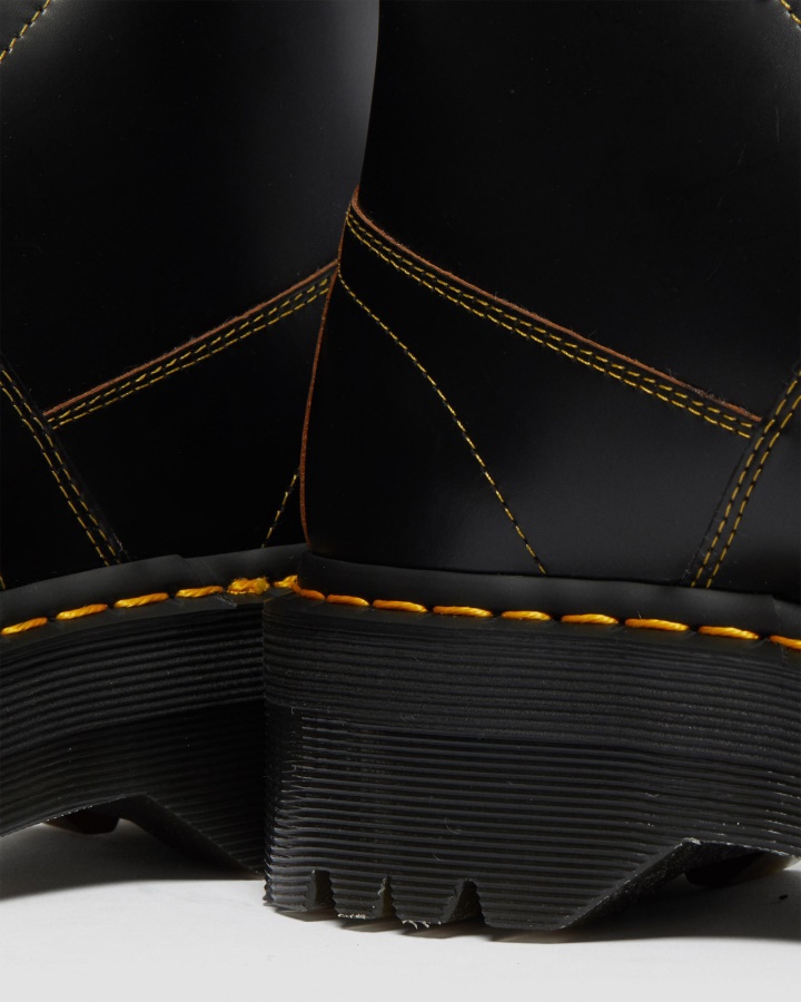 Dr.martens Romania Cizme Nere Vintage Netede Cu Platforma Biserica Maimuta