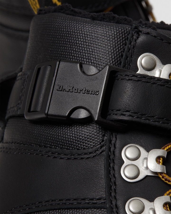 Dr.martens Romania Black Combs Tech Cizme Casual Captusite Cu Blana Artificiala