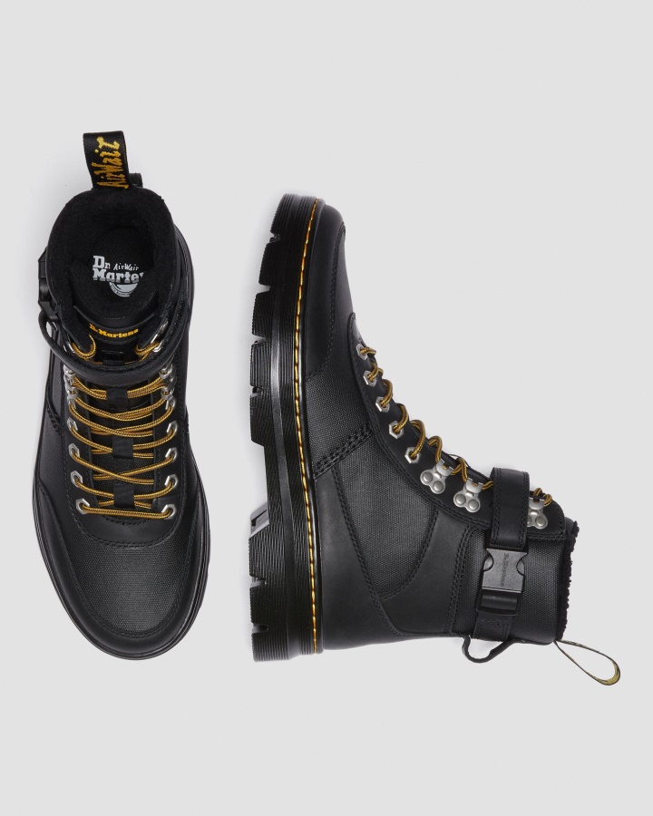 Dr.martens Romania Black Combs Tech Cizme Casual Captusite Cu Blana Artificiala