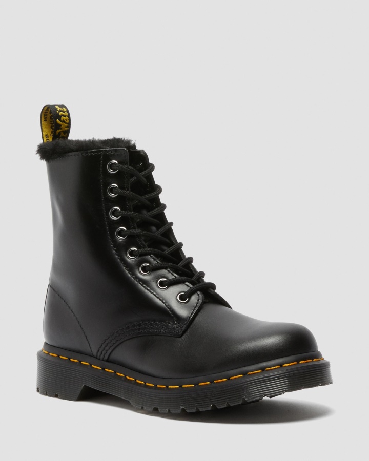 Cizme Cu șireturi, Căptușite Cu șireturi, Dr.martens Romania 1460 Serena, Gri închis