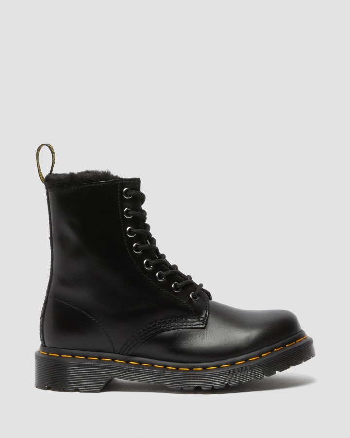 Cizme Cu șireturi, Căptușite Cu șireturi, Dr.martens Romania 1460 Serena, Gri închis