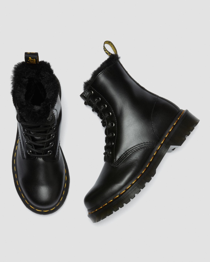 Cizme Cu șireturi, Căptușite Cu șireturi, Dr.martens Romania 1460 Serena, Gri închis
