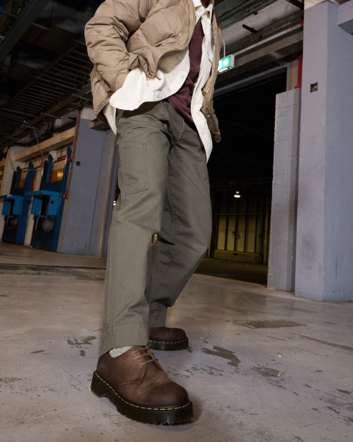 Maro închis Piele Cal Nebun Dr.martens Romania 1461 Bex Pantofi Oxford Din Piele Cal Nebun