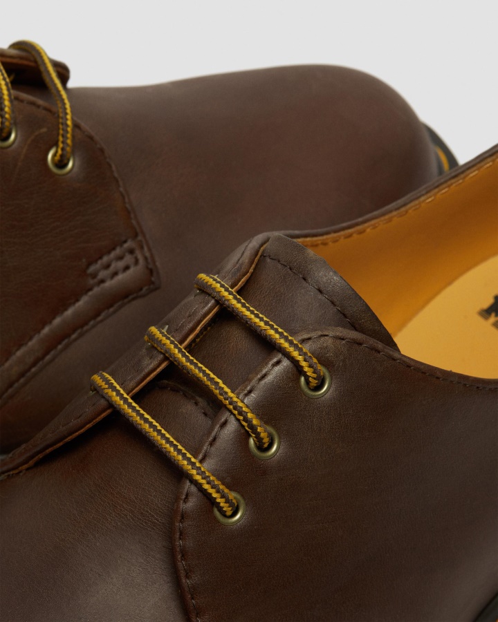 Maro închis Piele Cal Nebun Dr.martens Romania 1461 Bex Pantofi Oxford Din Piele Cal Nebun