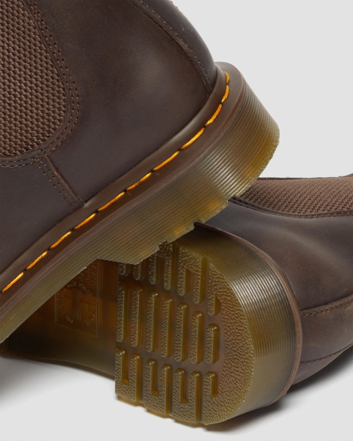 2976 Cusatura Galbena Piele Cal Nebun Cizme Chelsea Canada Dr.martens Romania Maro Inchis Piele Cal Nebun