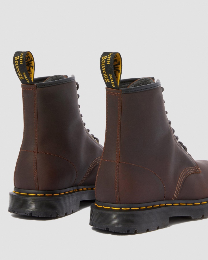 Cizme Dr.martens Romania Cocoa Snowplow 1460 Dm's Wintergrip Cu Siret