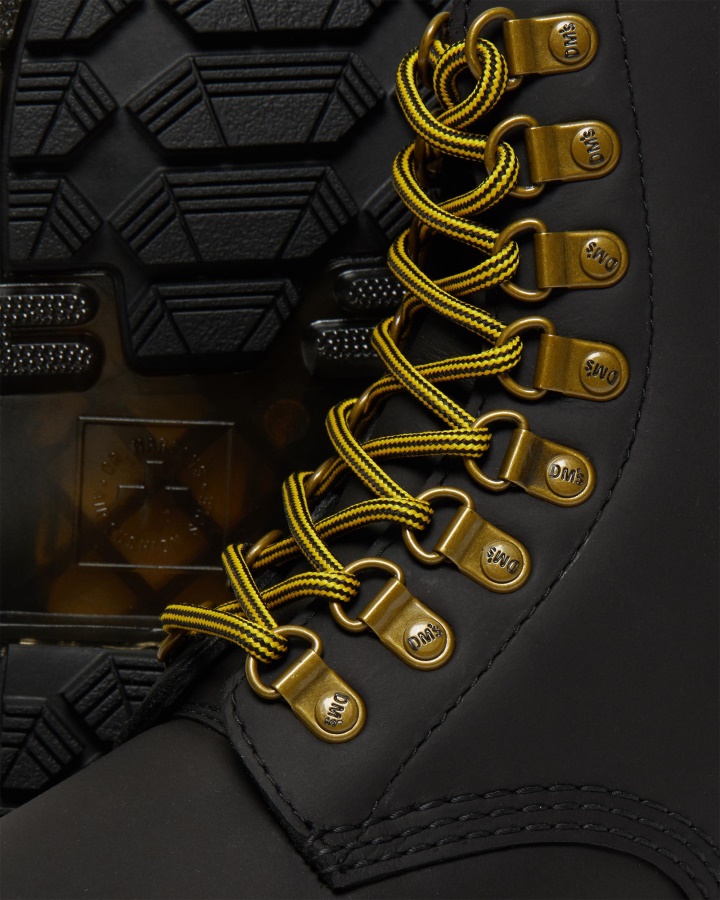 Dr.martens Romania Black Snowplow 1460 Pascal Dm's Wintergrip Cizme Din Piele Cu Siret