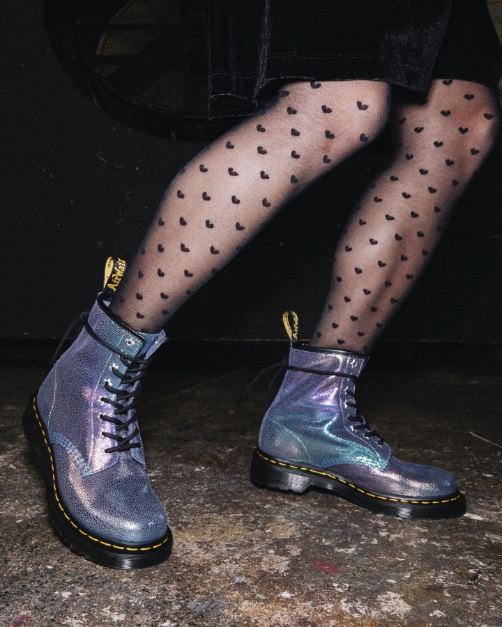 1460 Rainbow Ray Cizme Din Piele Intoarsa Cu Siret Purple Rainbow Ray Dr.martens Romania