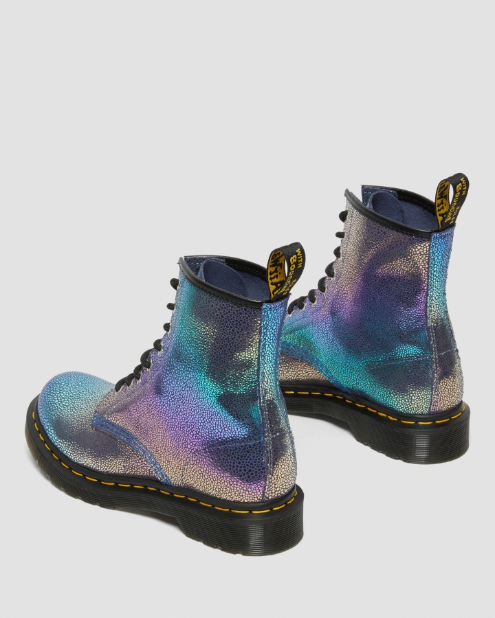 1460 Rainbow Ray Cizme Din Piele Intoarsa Cu Siret Purple Rainbow Ray Dr.martens Romania