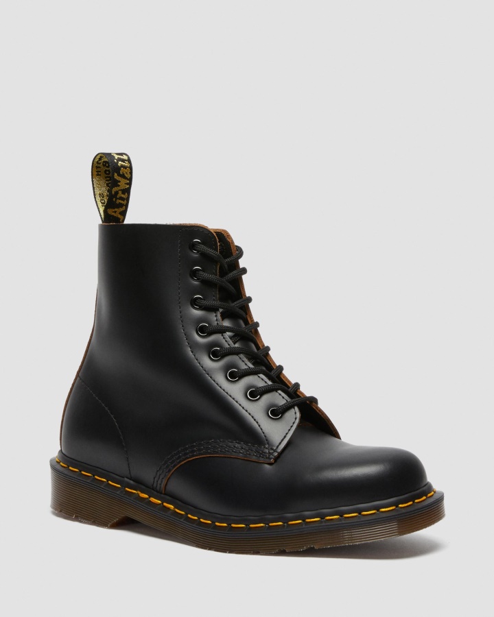Dr.martens Romania Black Quilon 1460 Vintage Made In Anglia Cizme Cu Siret