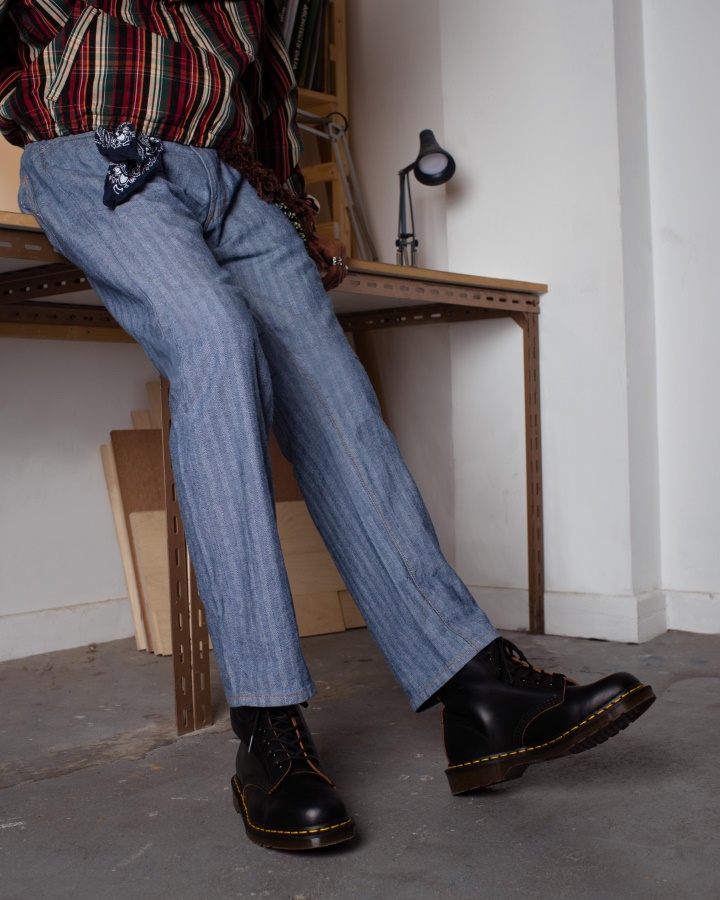 Dr.martens Romania Black Quilon 1460 Vintage Made In Anglia Cizme Cu Siret