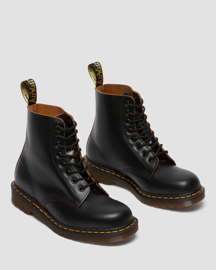 Dr.martens Romania Black Quilon 1460 Vintage Made In Anglia Cizme Cu Siret