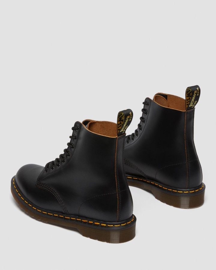 Dr.martens Romania Black Quilon 1460 Vintage Made In Anglia Cizme Cu Siret