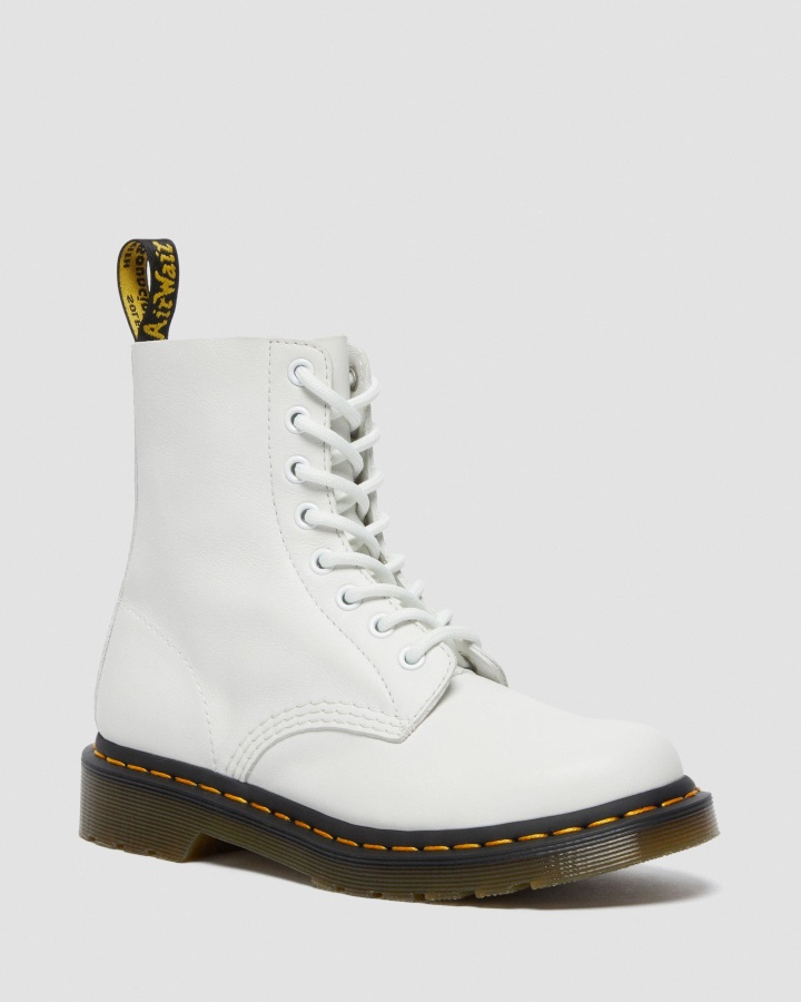 Dr.martens Romania Alb Virginia 1460 Cizme Dama Pascal Virginia Piele