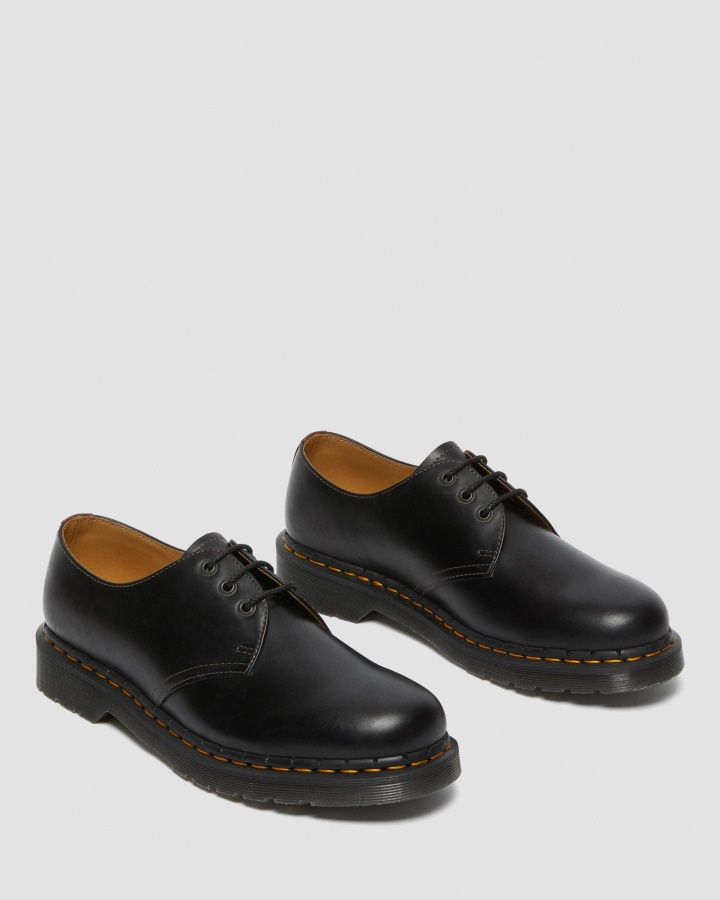 Pantofi Oxford Din Piele Abruzzo Pentru Bărbați Dr.martens Romania Negru+maro Abruzzo Wp 1461