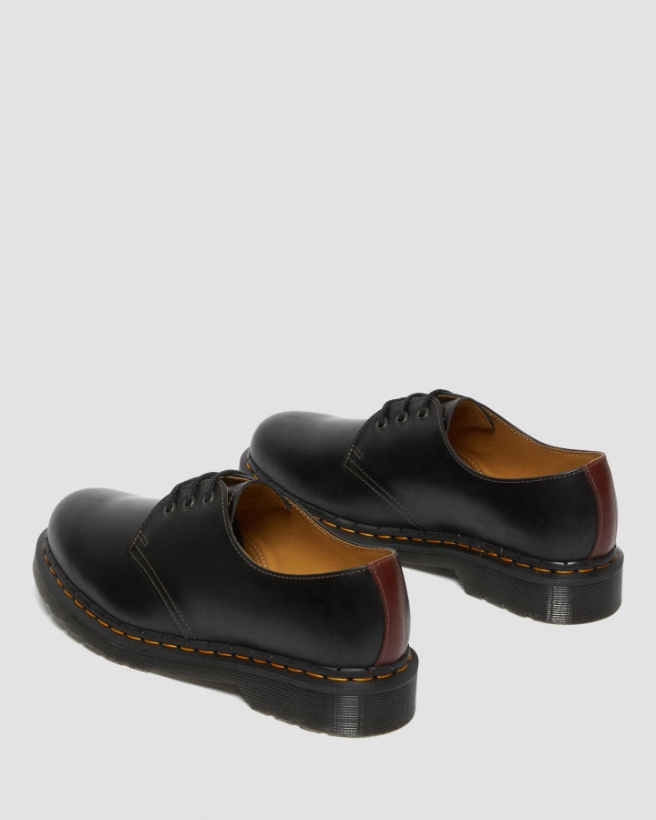 Pantofi Oxford Din Piele Abruzzo Pentru Bărbați Dr.martens Romania Negru+maro Abruzzo Wp 1461