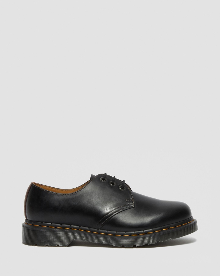 Pantofi Oxford Din Piele Abruzzo Pentru Bărbați Dr.martens Romania Negru+maro Abruzzo Wp 1461