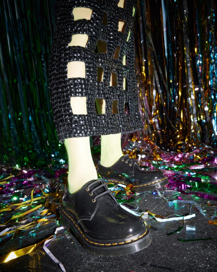 Pantofi Oxford Dr.martens Romania Negru Lacuit 1461 Pentru Femei