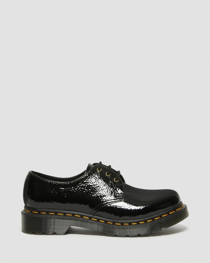 Pantofi Oxford Dr.martens Romania Negru Lacuit 1461 Pentru Femei
