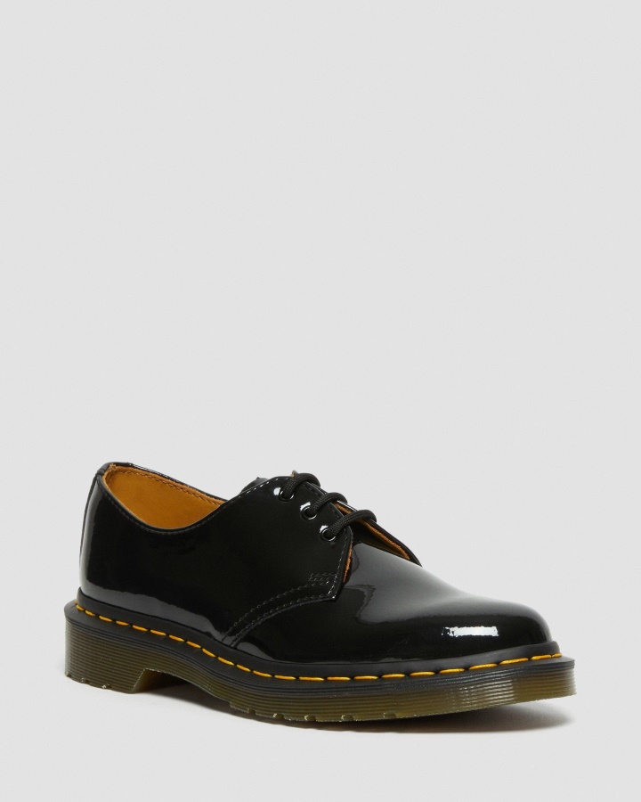 Dr.martens Romania Pantofi Oxford Din Piele Lacuta Neagra 1461