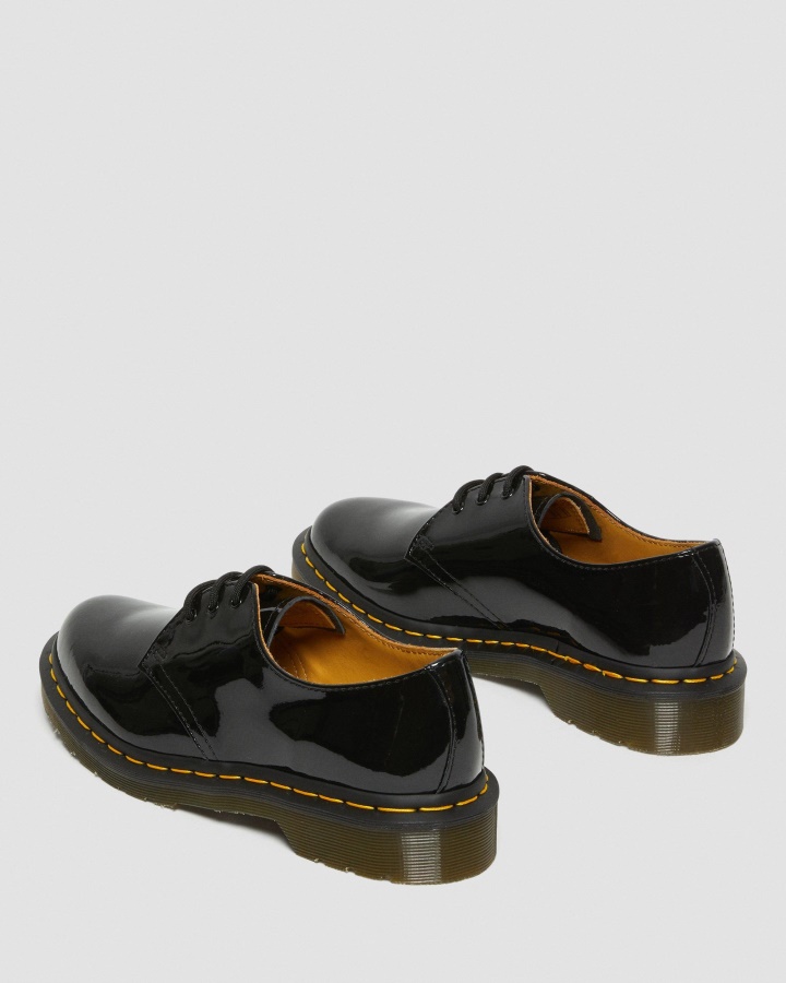Dr.martens Romania Pantofi Oxford Din Piele Lacuta Neagra 1461