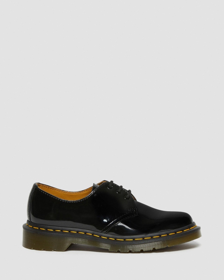 Dr.martens Romania Pantofi Oxford Din Piele Lacuta Neagra 1461