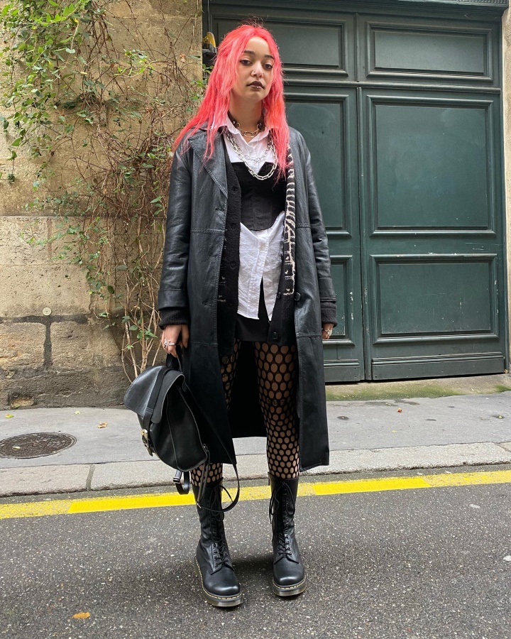 1b99 Cizme Din Piele Virginia Mijloc Vitel Negru Virginia Dr.martens Romania