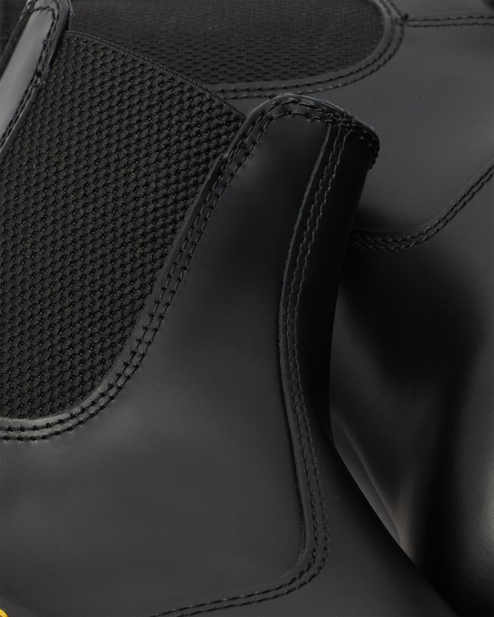 Dr.martens Romania Piele Neteda Neagra 2976 Cizme Chelsea Din Piele Neteda Bex