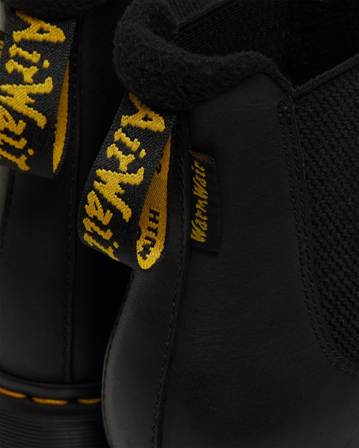 2976 Warmwair Piele Cizme Chelsea Negru Valor Wp Dr.martens Romania