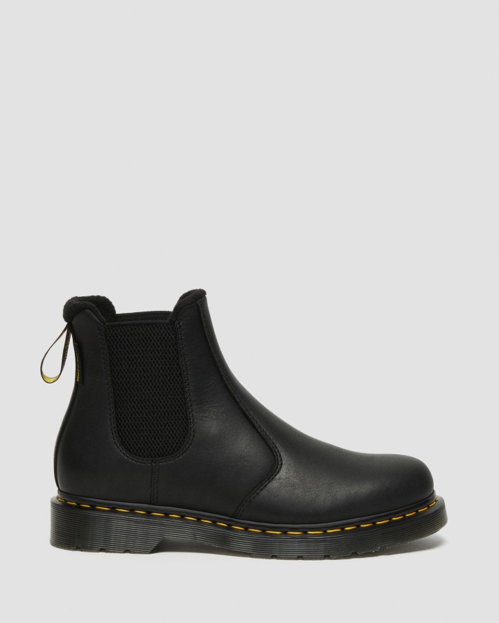 2976 Warmwair Piele Cizme Chelsea Negru Valor Wp Dr.martens Romania