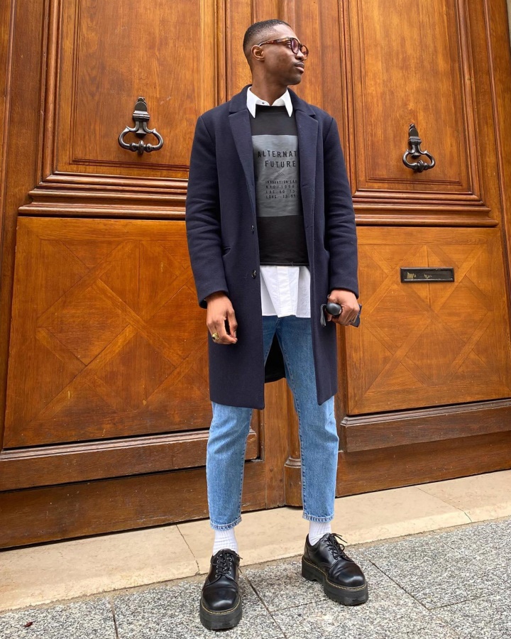 8053 Pantofi Casual Platforma Piele Negru Lustruit Neted Dr.martens Romania