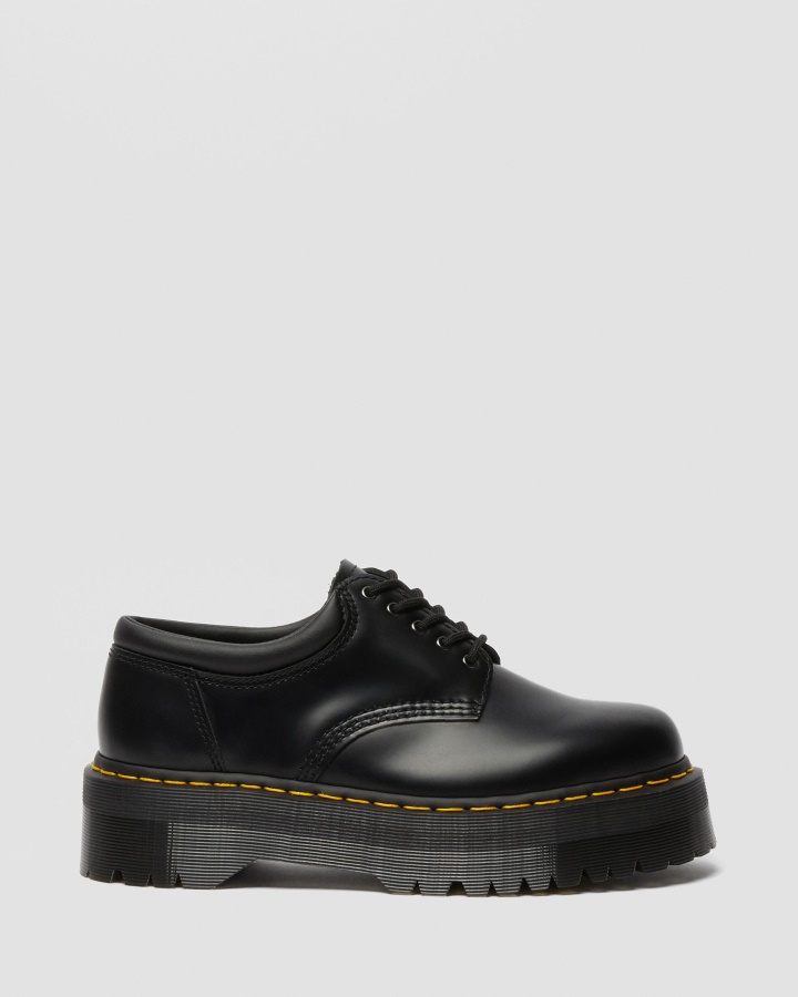 8053 Pantofi Casual Platforma Piele Negru Lustruit Neted Dr.martens Romania