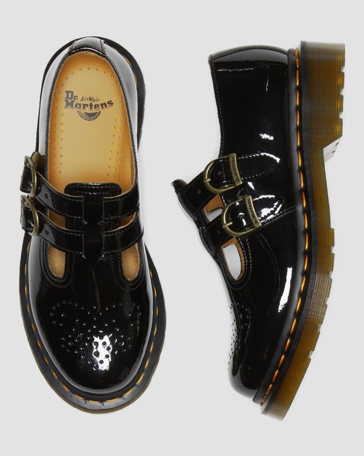 Dr.martens Romania Lampa 8065 Pantofi Mary Jane Din Piele Lacuita